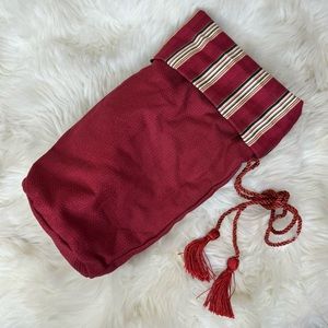 Longaberger Holiday Wine Carrier Fabric Liner Bag